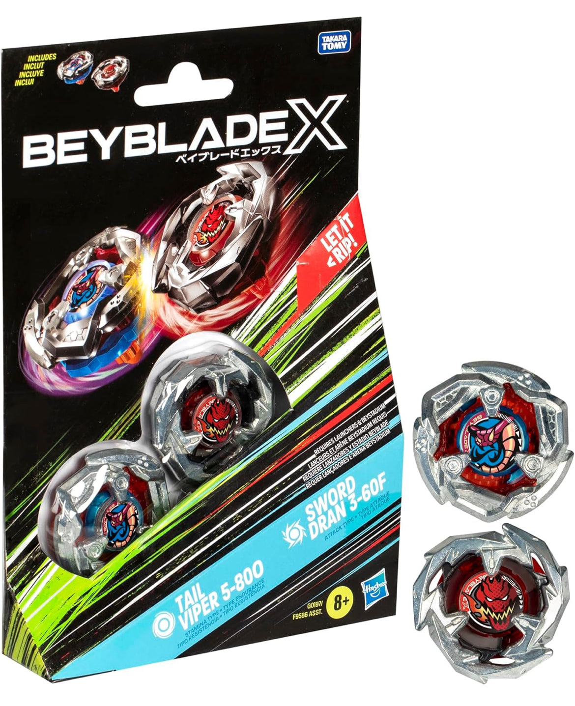 BX Hasbro Tail Viper 5-80O & Sword Dran 3-60F