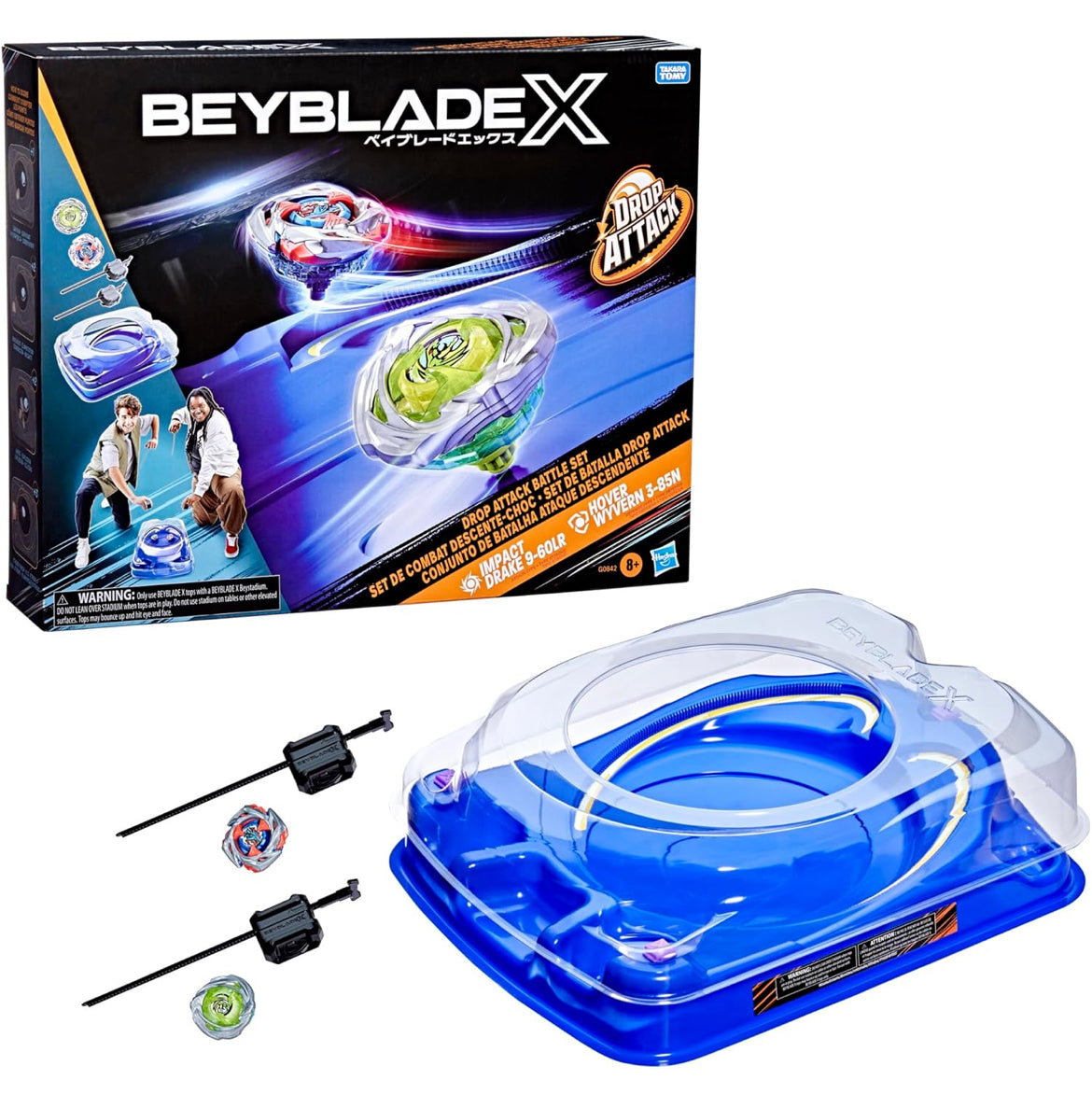 Hasbro Drop Attack Battle Set, UX Impact Drake 9-60LR & Hover Wyvern 3-85N