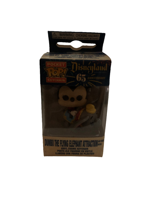 Keychain Dumbo the flying elephant attraction and the Minnie Mouse