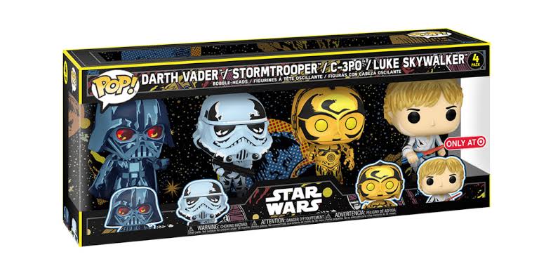 4pack Darth Vader / Stormtrooper / C-3PO / Luke Skywalker OAT